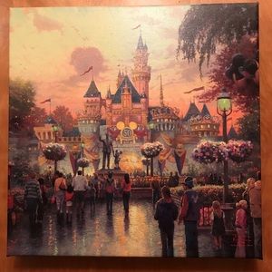Disney Thomas Kinkade Canvas Wall Art
